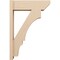 Ekena Millwork 8-in W x 26-in D x 38-in H Balboa Slat Rough Cedar Woodgrain TimberThane Outlooker, Primed Tan OUTUR080X26X38BOA24RCPR - alternate 4